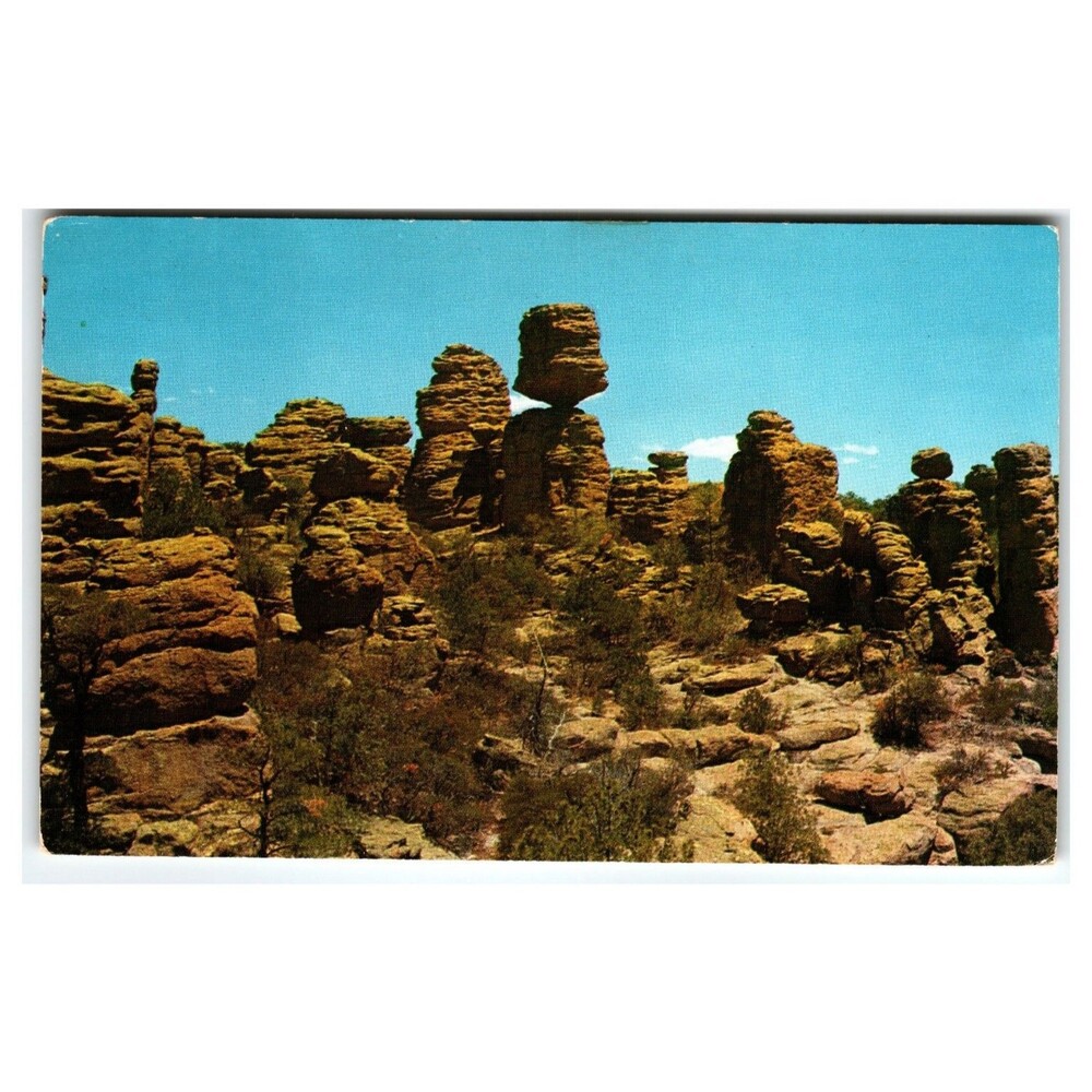 Chiricahua National Monument Arizona Heart of Rocks Big Balance Rock Postcard